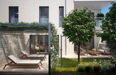 Moderne Wohnung mit Garten in Zambratija