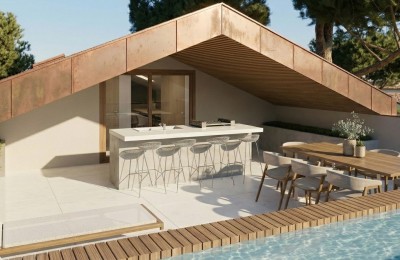 Stan s velikom terasom i pogledom na more – Novigrad, blizu Karpinjana