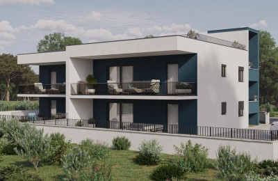 Modern apartment with roof terrace in Novigrad (S4)